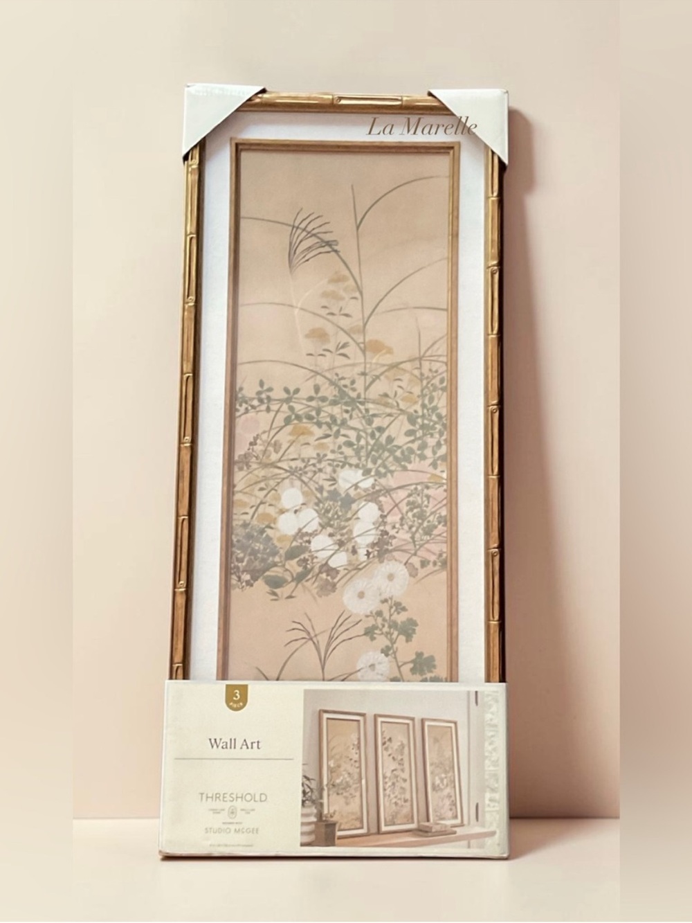 (Set of 3) 12"x28" Floral Wall Art - Threshold designed with Studio McGee - Picture 8 of 10